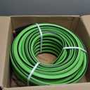 Hybrid Hose 100ft x 5/8", Short Garden Water Hose Heavy Duty, Flexible, Lightweight Hybrid Water Hose with Swivel Handle,3/4'' Brass Fittings, Available For Reel Cart Backyard Burst 500 PSI (Green)