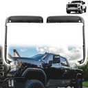 Upgraded Tow Mirror Caps fit for Chevy Chevrolet Silverado GMC Sierra 2500HD 3500HD 2020 2021 2022 2023,84468904 84468910,Front Door Exterior Rearview Mirror Edge Covers,Top&Side Edge Parts