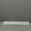 100% Privacy L-Shaped Blades Mini Blinds for Indoor Windows 1" Vinyl Cordless Window Blinds for Home, 24" W  64" H - White