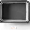 BINO Collapsible Wash Basin - Grey | Portable Dish Tub | Kitchen | Camping | Sink | Home Essentials | Baby Travel | Folding Dish Pan for Maximum Space Saving