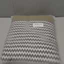 Grey Striped Throw Blanket with Tassels, Knitted Soft Boho Blanket for Couch, Sofa, Bed & Living Room - All Seasons (47.5x60 Inch)