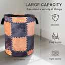 Retro Cow Prints Laundry Basket Laundry Hamper With Handles Collapsible Laundry Baskets Storage Basket For Room Bathroom Bedroom Decor