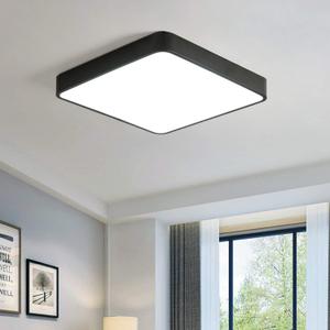 Ganeed 36W LED Ceiling Light,15.7 inch Square led Ceiling Light,Cool White Flush Mount Ceiling Fixture,Energy Saving Ceiling Lamp for Dining Room Kitchen Hallway Stairways (Black) Ganeed 36W LED Ceiling Light,15.7 inch Square led Ceiling Light,Cool White Flush Mount Ceiling Fixture,Energy Saving Ceiling Lamp for Dining Room Kitchen Hallway Stairways (Black)
