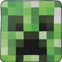 Jay Franco Mojang Minecraft Creeper Plush Throw Blanket