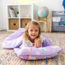 Wildkin Kids Microfiber Nap Mat Soft Sleep Mat with Pillow, Ideal for School & Travel - Unicorn, One Size