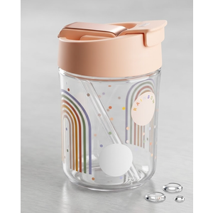 Plastic Sipper & Straw "Rainbow" Edition