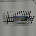 iDesign Compact Dish Drying Rack for Kitchen Counter - Matte Black