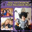 Bokon 24 Sets Halloween DIY Candy Tube Kit with Purple Black Witch Hats Empty Glass Test Tubes with Corks Card Mesh Fabric and Twine for Party Favors Treat or Trick Crafts Halloween Party Decorations