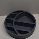 Nimpro Wooden Crescent Moon Shelf Wall Decor  Decorative Boho Home Hanging Display Shelf for Bedroom, Dorm, Nursery  Easy Mount Storage for Crystals and Essential Oils  14 x 14 x 3.5 (Navy)