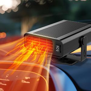 Car Heater,Portable Car Heaters for Vehicle,12v Car Heater that Plugs into Cigarette Lighter 2-in-1 Heating/Cooling Fan with 360 Rotatable Base for SUV RV Trucks