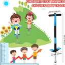 Leitee 3 Pcs Pogo Stick for Kids Age 6 and Up, Suitable for 40-80 lbs, Soft Foam Jump Stick for Beginners Kids Exercise Body Balance Keep Healthy, Outdoor