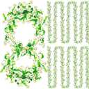 8 Pack Artificial Daisy Flowers Vine, 54.8 Ft Silky Artificial Garland with White Daisy and Vine Floral Garlands Decoration for Room Wall, Flower Themed Party, Wedding Supplies