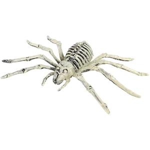 Needzo Halloween Skeleton Spider Decoration, Creepy Haunted House Prop, Party Tabletop Decor, 10 Inches, Set Of 4