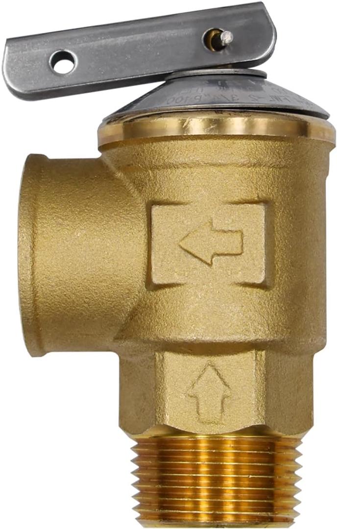 VAV Pressure Relief Valve, 3/4 Inch Thread, 150 PSI, 210F Max, Relief Valve Made of Lead-free Copper, CSA LISTED