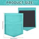 3 Pcs Magnetic Whiteboard Pockets Boho Color Nylon Organizer