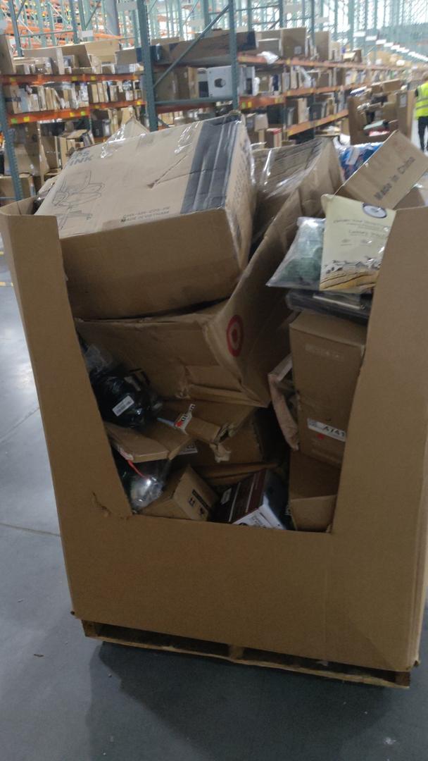 pallet of salvage items