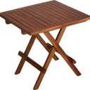 Bare Decor Ravinia Folding Teak Small Table, Oiled Finish Brown 

19.5" L x 19.5" W x 19.75" H