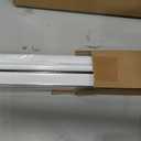 LazBlinds No Drill Blackout Roller Shades, 29" W x 48" H, White
