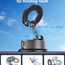 Upgraded Magnetic Phone Holders for Your Car [70mm Suction & 3200gf Magnetic] 360 Adjustable Magsafe Car Phone Mount, Vacuum Suction Cup Car Mount for iPhone 17 Pro Max 16 15 14 13 12 Air Plus