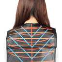 PERFEHAIR Salon Hair Cutting Collar Cape, Stylist Color Capes Guide Tools-Black