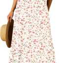 YSYOKOW Long Skirts for Women Flowy Elastic High Waist Midi A-line Skirt for 2026 Casual (XL)