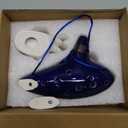 SENHAI Ocarina Instrument with Neck Strap Cord and Song Book, 12 Hole Alto C Ocarinas With Gift Box, Hand-shape Display Stand and Black Protective Bag