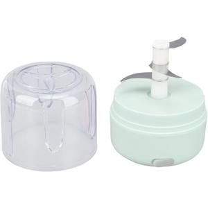 Electric Garlic Chopper, 250ml Capacity, Waterproof Multiblades, USB Charging to Prevent Scratches, Mini Food Processor, 30W Motor for Making (Green)