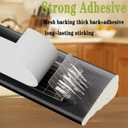 Weather Stripping Door Seal, Upgraded Wedge Window Draft Stopper, PU Foam Seals Tape, Strong Adhesive, Soundproofing, Window Insulation for Winter, Door Frame Gaps Filler (Black, 20 Ft)