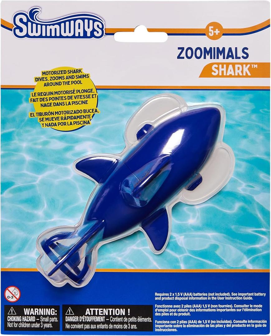 SwimWays Zoomimals Shark Toy, Kids Pool Accessories & Swimming Pool Toys, Pool Diving Toys & Torpedo Pool Toys for Kids Ages 5 & Up