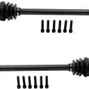TRQ Rear CV Axle Shaft Assembly Set Compatible with 2008-2010 BMW 135i 2006 325xi 2008-2013 328i 2009 328i xDrive 2007-2008 328xi 330i 330xi 335i 2009-2013 335i xDrive