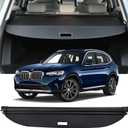 Cargo Cover Compatible with BMW X3 2018-2024 Accessories Retractable Rear Trunk Cover Trunk Security Cover Shielding Shade Privacy Screen Cover BMW X3 Cargo Cover 2018-2020 2021 2022 2023 2024