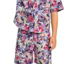 Boys Shirt Shorts Sets Toddler Summer Outfits Hawaiian Beach Vacation Clothes 4-5Y