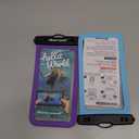 Hiearcool Universal Waterproof Phone Pouch, Dry Bag Compatible for iPhone 17 16 15 14 13 Pro Max XS Plus Samsung Galaxy S22 Cellphone Up to 8.3", IPX8 Water Proof Cell Phone Case for Beach-2Pack (Blue & Purple)