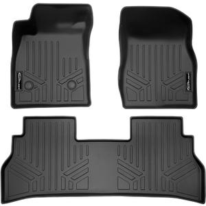 SMARTLINER All Weather Protection Custom Fit 2 Row Floor Mat Liner Set Compatible with 2024-2025 Buick Envista