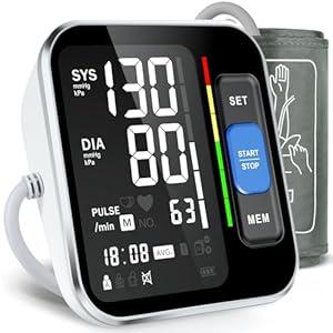 Blood Pressure Monitors for Home Use Upper Arm, Accurate Cuff 8.7”-15.7” Monitor with Large Backlight Display 2 Users 240 Sets Memory & HR Detection, Digital BP Machine with Carrying Case
