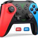 Wireless Switch Controller for Nintendo Switch/Switch 2/Lite/OLED Controller, Switch Controller with a Mouse Touch Feeling on Back Buttons, Extra Switch Pro Controller with Wake-up,Programmable, Turbo Function