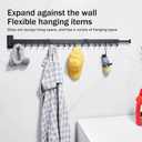 Clothes Drying Rack,Drying Rack Clothing,Luandry Drying Rack,Clothes Hanger Rack,Wall Mounted Luandry Rack,Folding Retractable,Frosted Stone Black Classic,ms-01