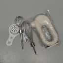 MINI Household Cordless Electric Hand Mixer,USB Rechargable Handheld Egg Beater with 2 Detachable Stir Whisks 4 Speed Modes,Baking At Home For Kitchen,Lightweight Portable(White)