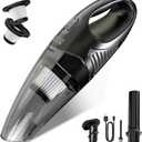 Handheld Vacuum Cordless, Rechargeable Car Vacuum Cleaner with Brushless Motor, Portable Hand Held Vacuum Suction Power, Mini Vacuum for Car, Home, Pet Hair, Office, Desk, Keyboards Black