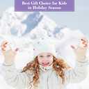 4 Pairs Kids Winter Touchscreen Gloves Warm Fleece Lined Child Knit Gloves Elastic Cuff Winter Texting for Girls Boys (Magnolia, Light Gray)