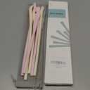 Anti Wrinkle Straw Set of 6 - Straw for Lip Wrinkles Prevention, Reusable Straws Compatible with Stanley 40 oz & 30 oz Tumblers, Perfect for Lip Filler Users to Maintain Wrinkle-Free Smiles (Cream,Pink)
