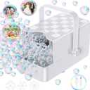 PANACARE Upgraded Bubble Machine with 2 Speeds, 10000+ Bubbles/Min,Make Big/Medium/Small Bubble/Automatic Bubble Maker for Toddlers Summer Bubble Gift for Indoor Outdoor Parties Birthday Wedding