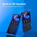 64GB MP3 Player with Bluetooth 5.3, Music Player with HiFi Sound for Sports Runners, 2.4" Screen MP3 Player Built in HD Speaker Voice Recorder FM Radio E-Book, Expanded Up to 128GB, Earphone Included