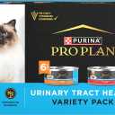 Purina Pro Plan Urinary Tract Wet Cat Food Variety Pack Urinary Tract Health Beef and Chicken Entrees - (Pack of 12) 5.5 oz. Cans