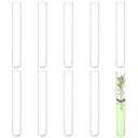 10pcs 110ml Borosilicate Glass Round Bottom Test Tubes, 30mmx200mm Clear Glass Test Tubes for Scientific Experiments, Decorations, Plant Propagation and Holiday Gifts