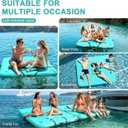 AWSUM Inflatable Floating Dock Air Dock Platform Floating Island Raft with None-Slip Surface for Pool Beach Ocean