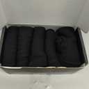 FGZ Women Thin Cotton Socks Soft Cozy Socks Cute Ankle Crew Socks 5 Pairs (Black) Size 7 | 6in Length
