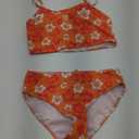 SOLY HUX Girl's 2 Piece Boho Swimsuit Floral Print Cami Top Bikini Set Swimwear, 11-12Y