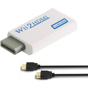 BD&M Wii to HDMI Adapter, WII to Hdmi Converter, Connect Wii Console to HDMI Display Monitor with 3.5mm Audio Supports All Wii Display Modes