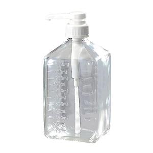 Coffee Syrup Dispenser Pump Bottles Commercial Use with Pump Clear Honey Jar Container Sauce Pump Fructose Pressure Bottle for Restaurant, 30CC glass